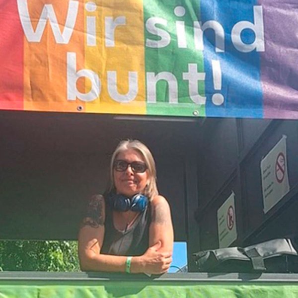 DJing at the Pride Parade